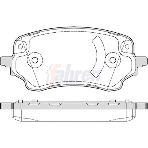 Fahren Front Brake Pad Set fits Ford Puma 2019-2020 1.0 1.5