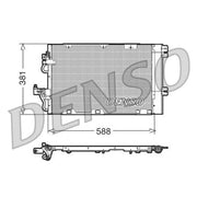 Denso Air Conditioning Condenser fits Opel Astra H 2004-2010 1.6 2.0