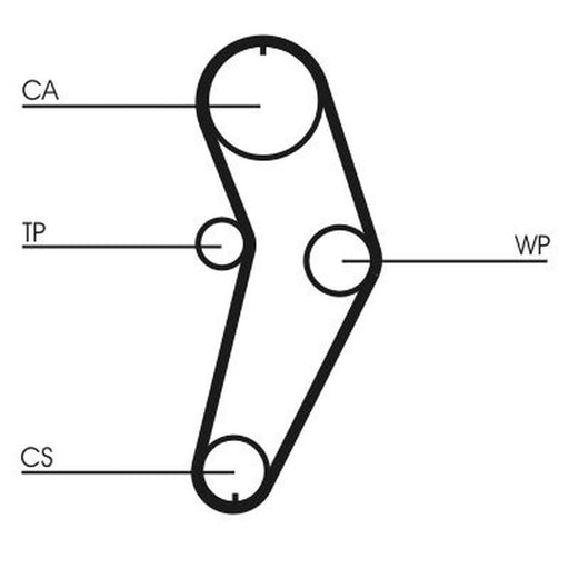 Continental CTAM Timing Belt Kit with Rollers CT709K1