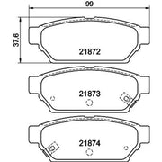 Mintex Rear Brake Pad Set MDB1691
