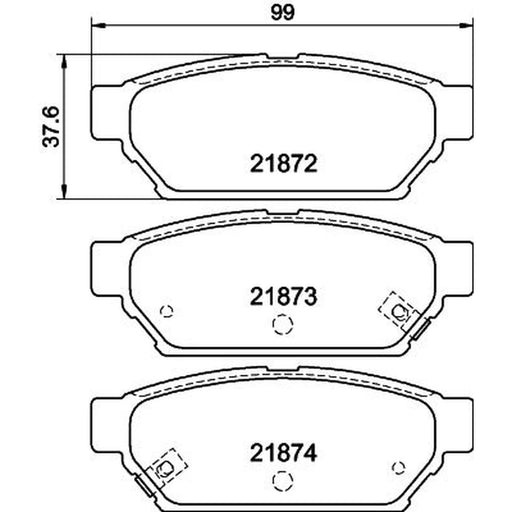 Mintex Rear Brake Pad Set MDB1691