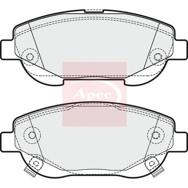 Apec Front Brake Pad Set PAD1808