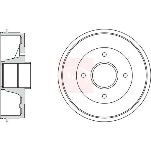 Apec Brake Drum Assembly DRM9148