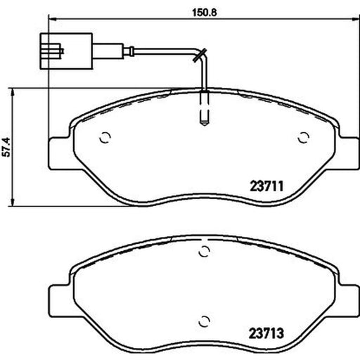 Mintex Front Brake Pad Set MDB3318