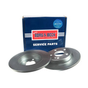 Borg & Beck 2 x Solid Rear Brake Discs BBD5617-x2