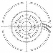 Borg & Beck 2 x Vented Front Brake Discs BBD6147S-x2
