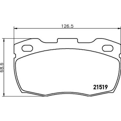 Mintex Front Brake Pad Set MLB114