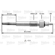 Valeo Diesel Engine Glow Plug 345176