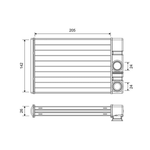 Valeo Heater Matrix Core Heat Exchanger 811513