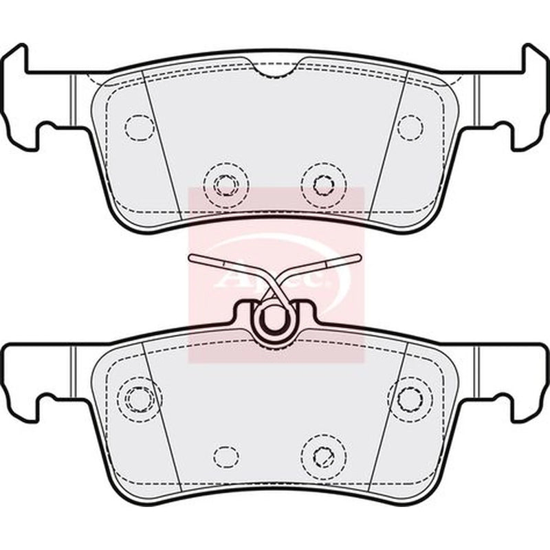 Apec Rear Brake Pad Set PAD2204