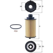 Mahle Engine Oil Filter OX 1310D