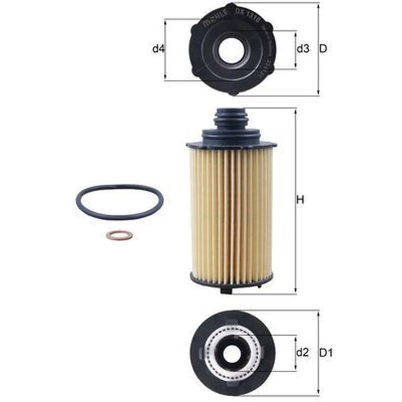 Mahle Engine Oil Filter OX 1310D
