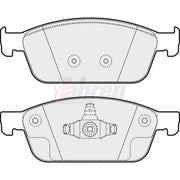 Fahren Front Brake Pad Set fits Ford Focus III 2011-2020 2.0