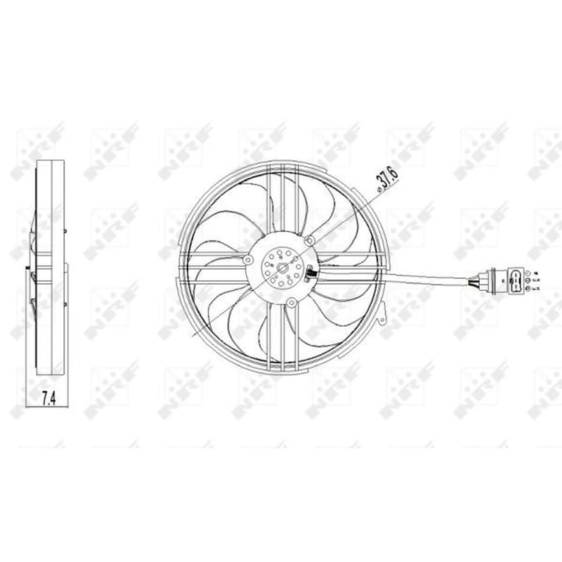 NRF Engine Cooling Fan 47409