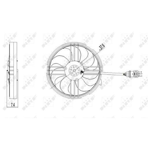 NRF Engine Cooling Fan 47409