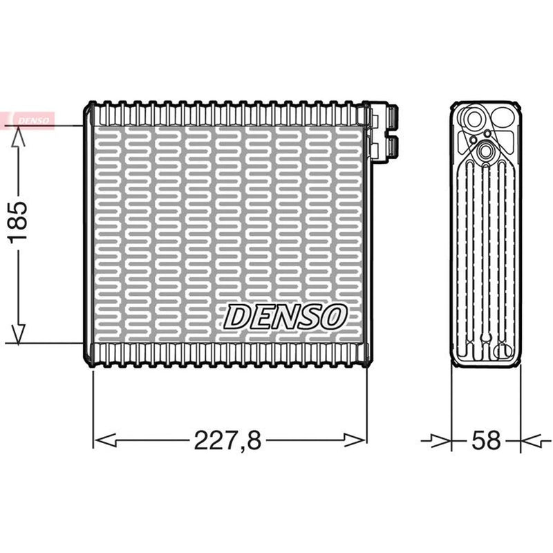 Denso Air Conditioning Evaporator DEV09011