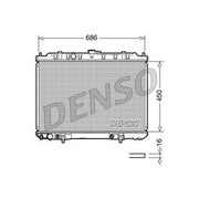 Denso Engine Radiator DRM46008