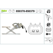 Valeo Electric Window Regulator Lifter Left Front 850378