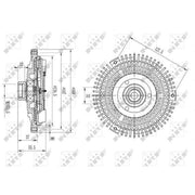 NRF Radiator Fan Clutch 49581
