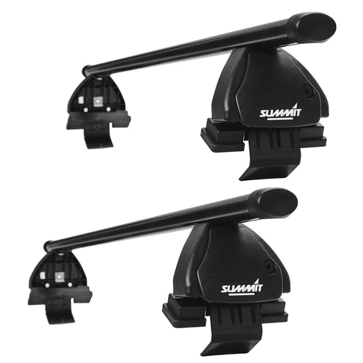 Summit SUP-037 Premium Multi Fit Roof Bars, Black Steel, Set of 2 - Summit - Van Life Living