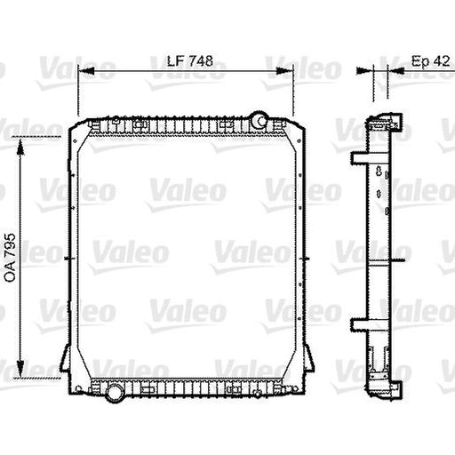 Valeo Engine Radiator 733487