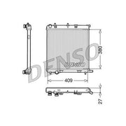 Denso Engine Radiator fits Citroën C2 2003-2012 1.1 1.4 1.6