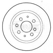 Borg & Beck 2 x Solid Rear Brake Discs BBD4461-x2
