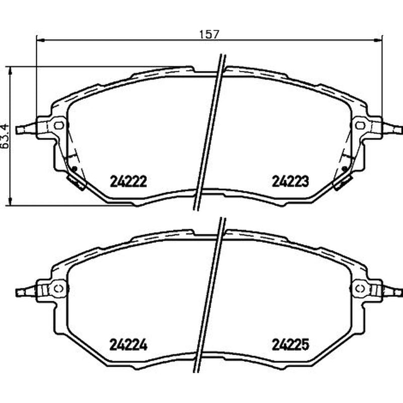 DON Front Brake Pad Set PCP1440