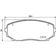 Mintex Front Brake Pad Set MDB4146
