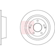 Apec 2 x Solid Rear Brake Discs DSK4163-x2