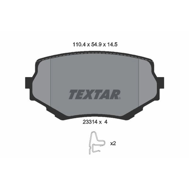 Textar Front Brake Pad Set 2331401