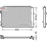 Denso Air Conditioning Condenser DCN41017