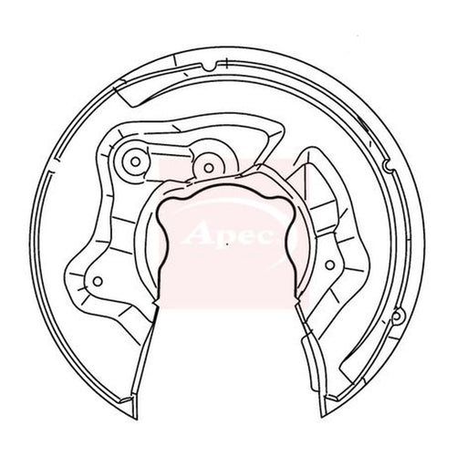 Apec Brake Disc Splash Guard Rear Right ASG1138