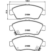 DON Front Brake Pad Set PCP1308