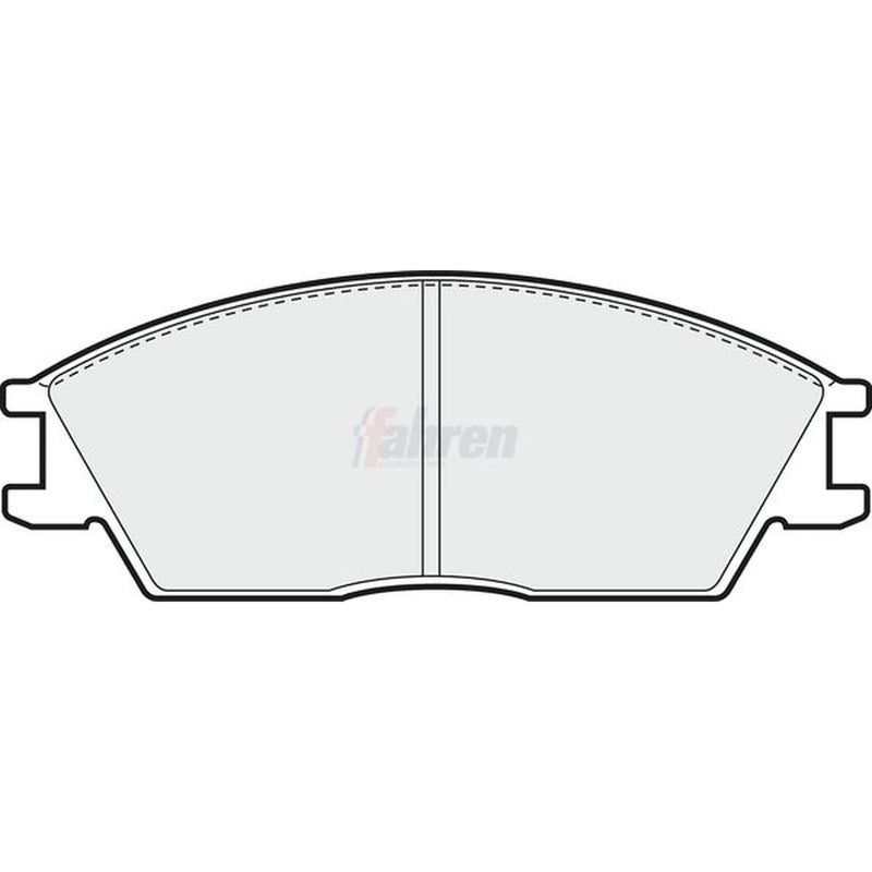 Fahren Front Brake Pad Set fits Honda Accord II 1983-1985 1.6 1.8