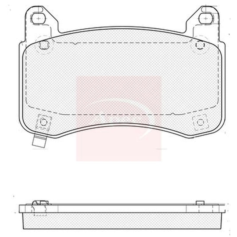 Apec Front Brake Pad Set PAD2496
