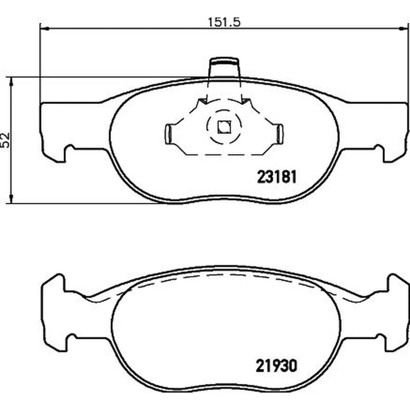 Mintex Front Brake Pad Set MDB2206