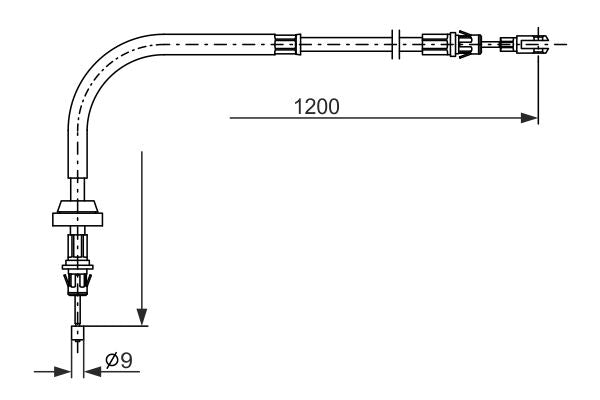 Bosch Handbrake Cable 1987482878