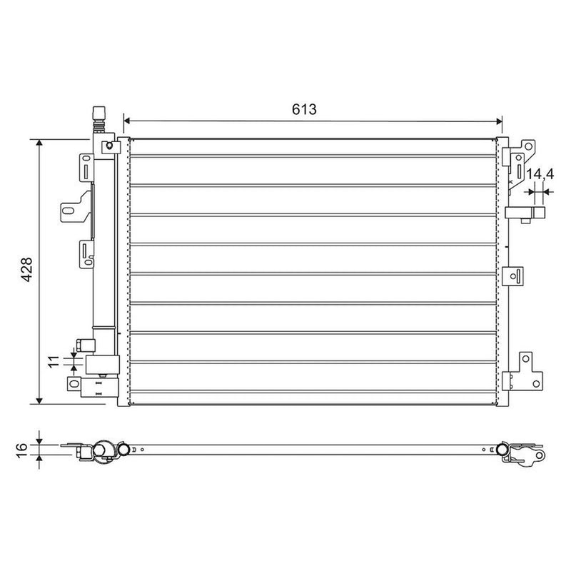 Valeo Air Conditioning Condenser 814013