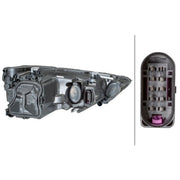 Hella Headlight Headlamp H7/H1 Right 1LG 354 837-041