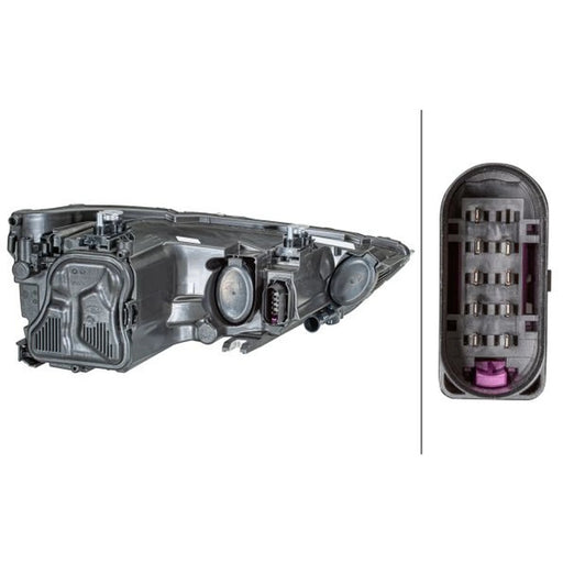 Hella Headlight Headlamp H7/H1 Right 1LG 354 837-041