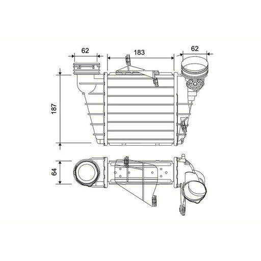 Valeo Intercooler (Charge Air Cooler) 822954