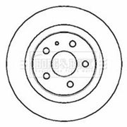 Borg & Beck 2 x Solid Rear Brake Discs BBD4308-x2