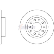 Fahren Rear Brake Discs & Pads fits Alfa Romeo Giulietta 2010-2020 1.4 1.6 2.0