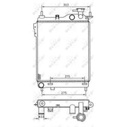 NRF Engine Radiator 53359