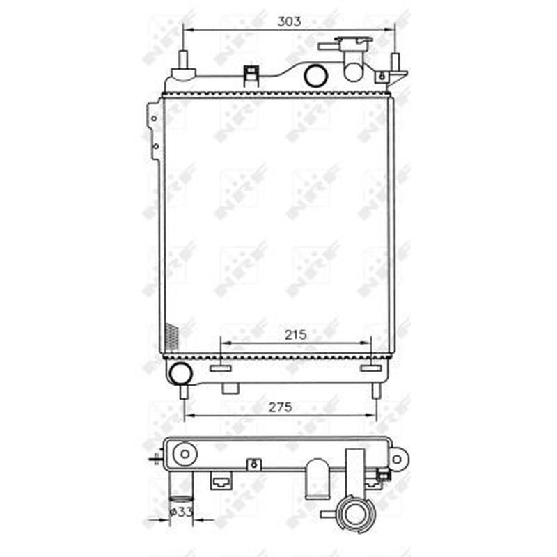 NRF Engine Radiator 53359