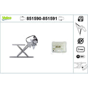 Valeo Electric Window Regulator Lifter Right Front 851591