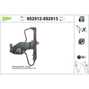 Valeo Electric Window Regulator Lifter Left Rear 852512
