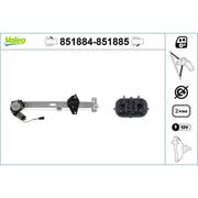 Valeo Electric Window Regulator Lifter Right Front 851885