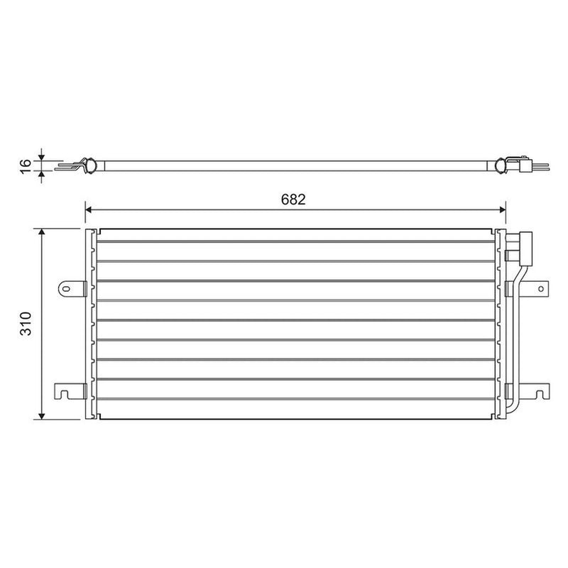 Valeo Air Conditioning Condenser 814029